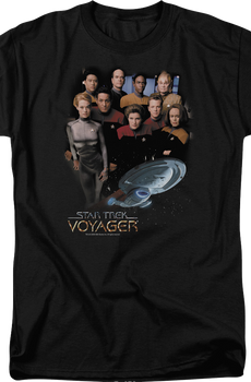 Cast Photo Star Trek Voyager T-Shirt