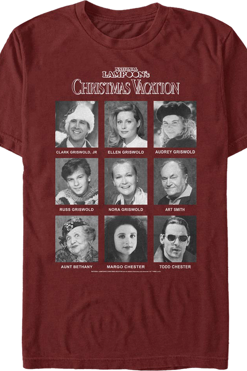 Cast Photos National Lampoon's Christmas Vacation T-Shirtmain product image