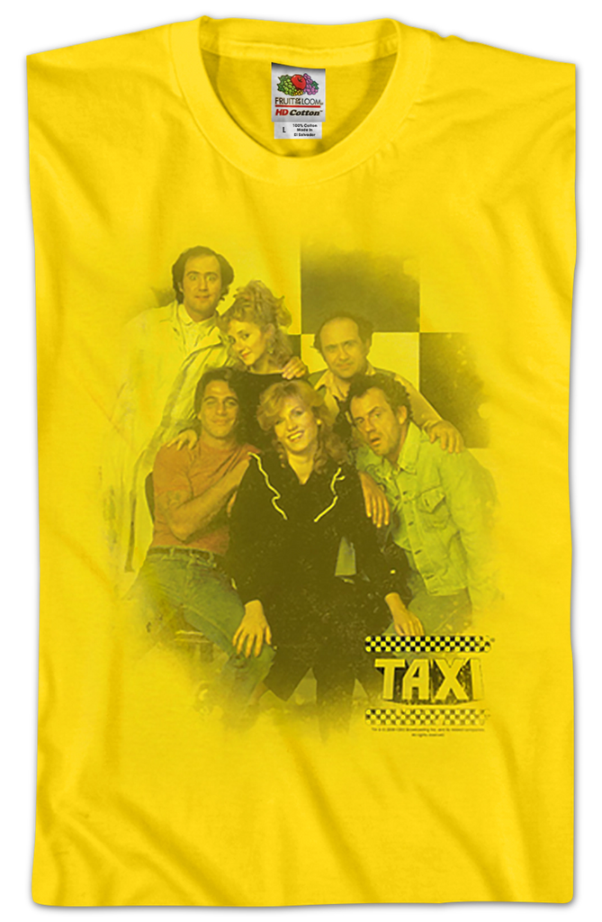 Cast TAXI T-Shirt: Tony Danza, Christopher Lloyd, Danny Devito