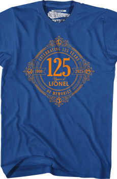 Royal Celebrating 125 Years Of Memories Lionel Trains T-Shirt