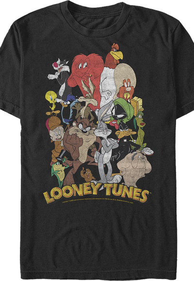 Character Collage Looney Tunes T-Shirt