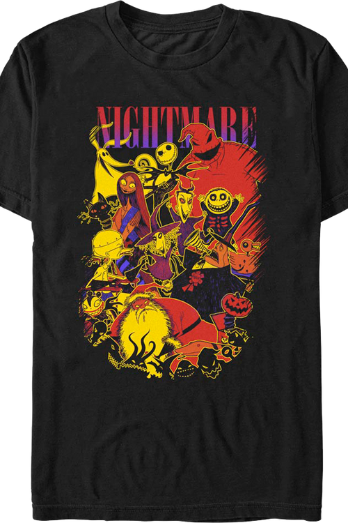 Character Collage Nightmare Before Christmas T-Shirtmain product image