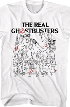 Character Sketches Real Ghostbusters T-Shirt