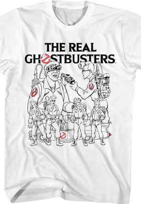 Character Sketches Real Ghostbusters T-Shirt