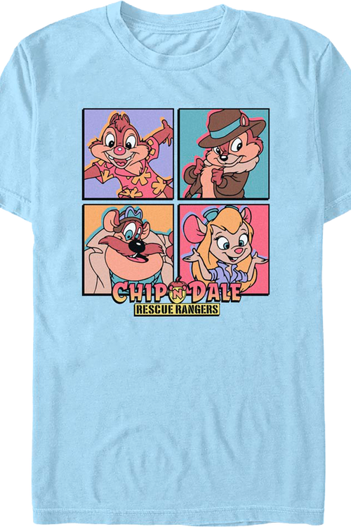 Character Squares Chip 'n Dale Rescue Rangers T-Shirtmain product image