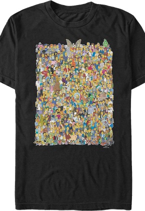 Characters Collage Simpsons T-Shirt