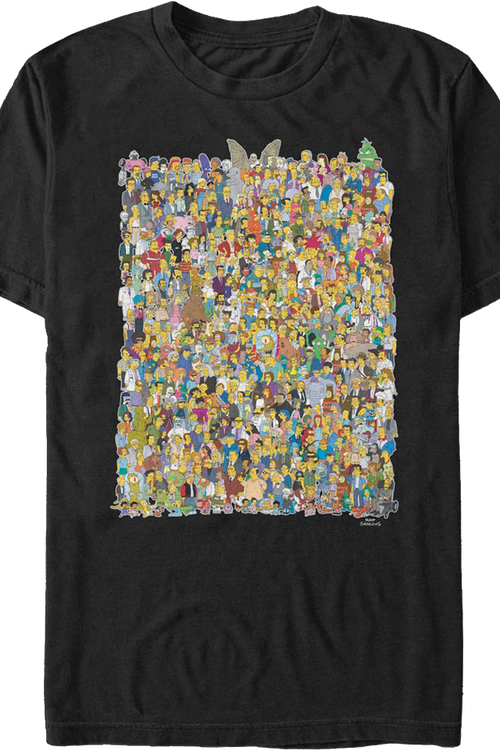 Characters Collage Simpsons T-Shirtmain product image