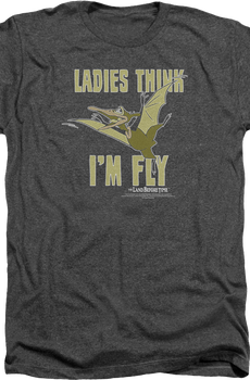 Charcoal Heather Ladies Think I'm Fly Land Before Time T-Shirt