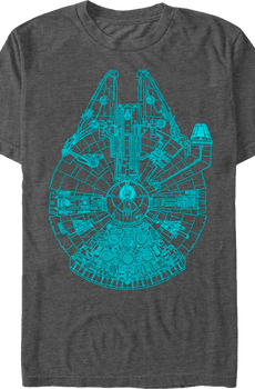 Charcoal Millennium Falcon Shirt