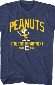 Charlie Brown Peanuts Athletic Department Since 1950 Peanuts T-Shirt