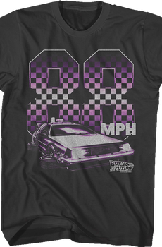 Checkerboard 88 MPH Back To The Future T-Shirt