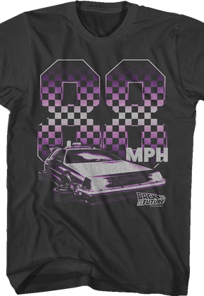 Checkerboard 88 MPH Back To The Future T-Shirt
