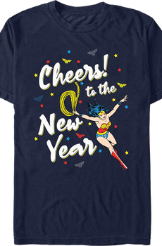 Cheers to the New Year Wonder Woman DC Comics T-Shirt