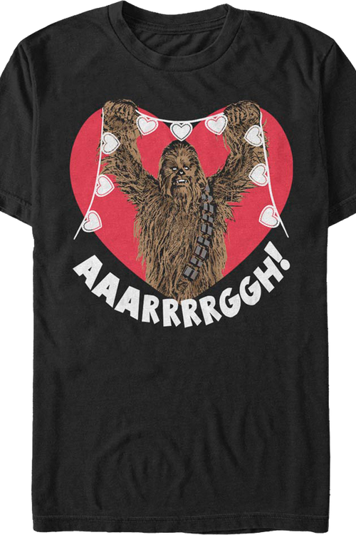 Chewbacca Valentine's Day Star Wars T-Shirtmain product image