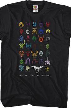 Chillin' With The Villains Mighty Morphin Power Rangers T-Shirt
