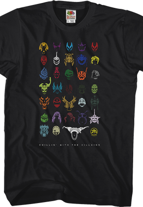 Chillin' With The Villains Mighty Morphin Power Rangers T-Shirt