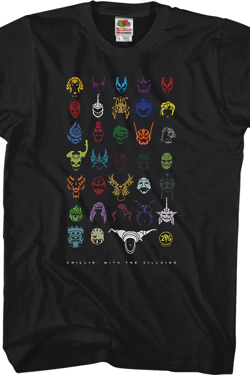 Chillin' With The Villains Mighty Morphin Power Rangers T-Shirtmain product image