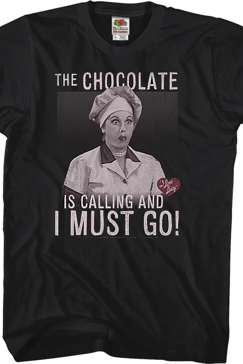 Chocolate Is Calling I Love Lucy T-Shirtmain product image