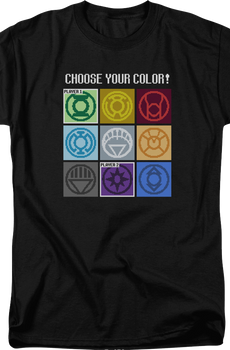 Choose Your Color Green Lantern DC Comics T-Shirt
