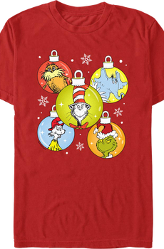 Christmas Ornaments Dr. Seuss T-Shirt