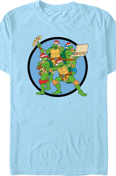 Christmas Pizza Teenage Mutant Ninja Turtles T-Shirt