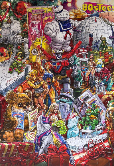 Classic Christmas Toys 80sTees.com Puzzle