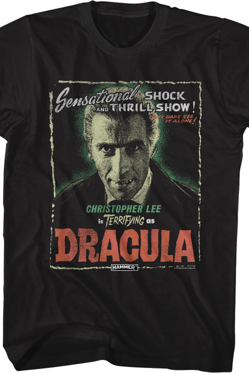 Christopher Lee As Dracula Hammer Films T-Shirtmain product image