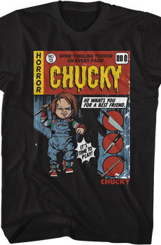 Chucky Comic Book Child's Play T-Shirt