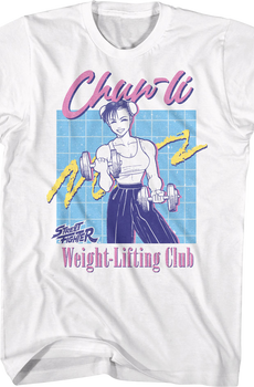 Chun-Li Weight-Lifting Club Street Fighter T-Shirt
