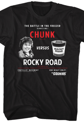 Chunk Versus Rocky Road Goonies T-Shirt