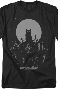 Church With Tombstones Pet Sematary T-Shirt