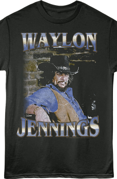 Cigarette Waylon Jennings T-Shirt