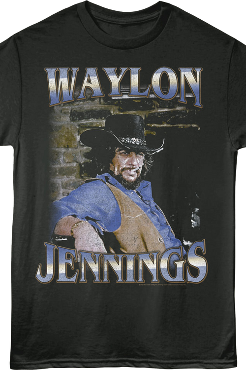 Cigarette Waylon Jennings T-Shirtmain product image