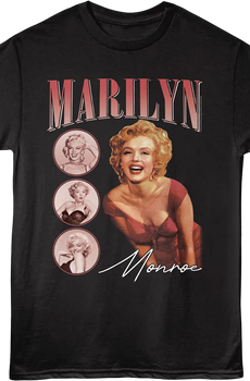 Circles Collage Marilyn Monroe T-Shirt