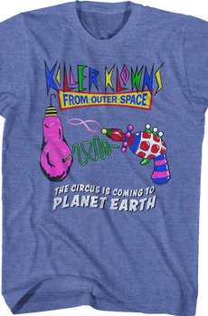Circus Is Coming To Planet Earth Killer Klowns From Outer Space Shirt