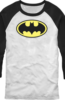 Classic Batman Logo DC Comics Raglan Baseball Shirt
