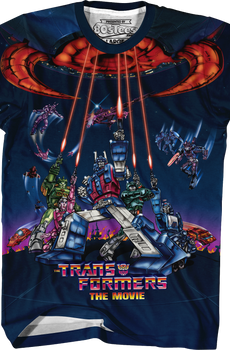 Classic 1986 Movie Poster Transformers T-Shirt