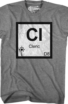 Cleric Element Symbol Dungeons & Dragons T-Shirt