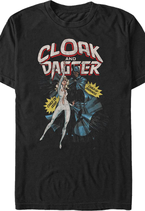 Cloak And Dagger Action Poses Marvel Comics T-Shirt