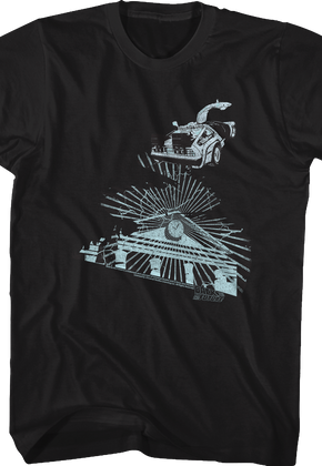 Clock Tower Lightning Storm Back To The Future T-Shirt
