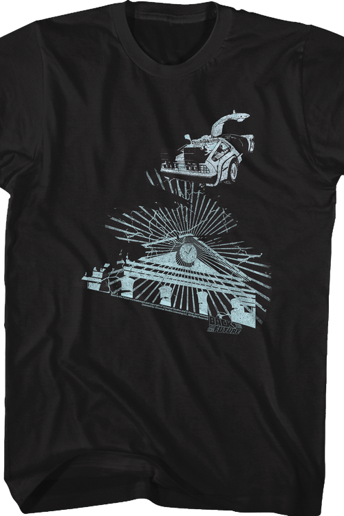 Clock Tower Lightning Storm Back To The Future T-Shirtmain product image