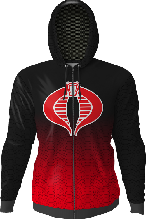 Icon Fade Activewear GI JOE Cobra Commander Premium Zippered Hooded Jacketmain product image