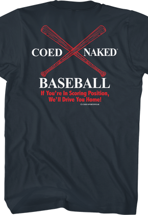Baseball Coed Naked T-Shirt