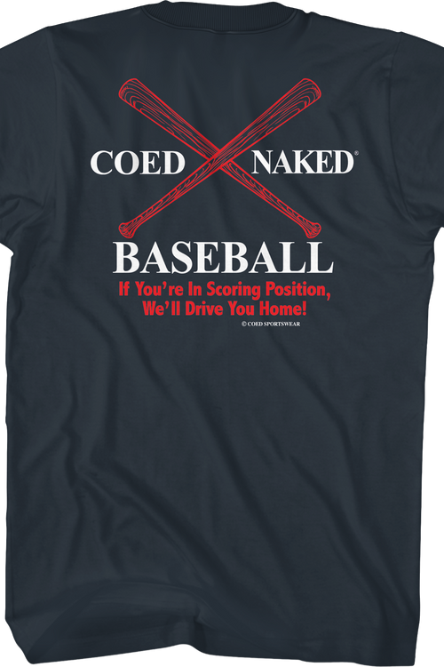Baseball Coed Naked T-Shirtmain product image