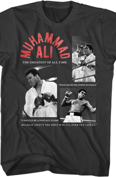 Collage And Quotes Muhammad Ali T-Shirt