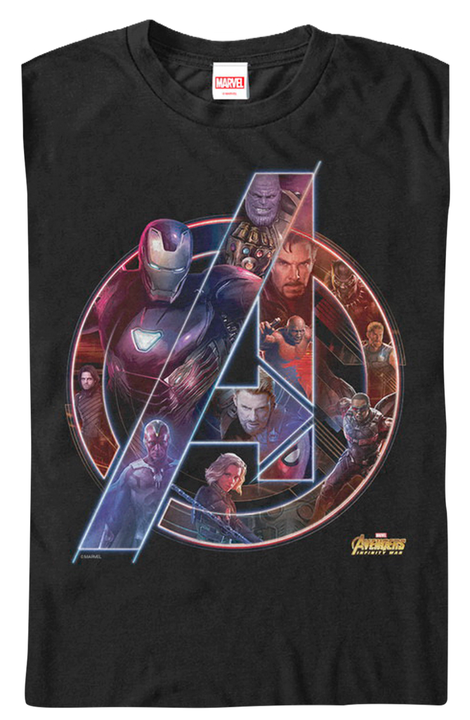 T shirt avengers infinity war shop