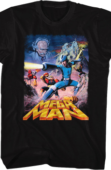 Collage Poster Mega Man T-Shirt