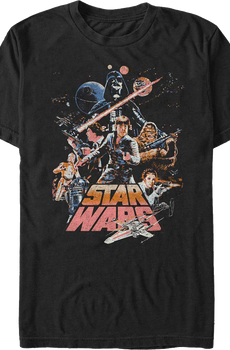 Collage Poster Star Wars T-Shirt