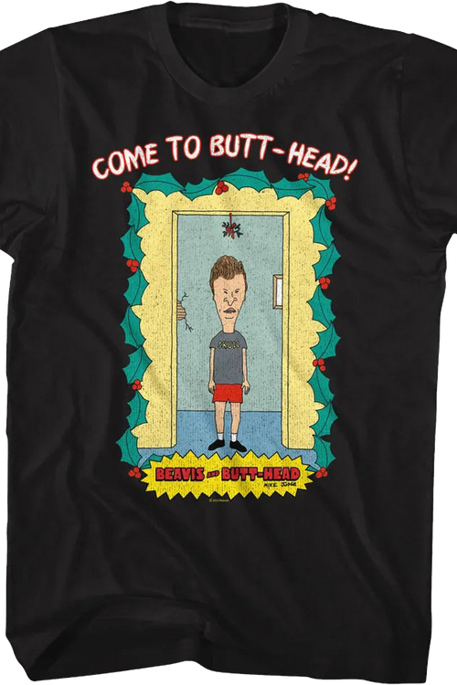 Come To Butt-Head Mistletoe Beavis And Butt-Head T-Shirtmain product image