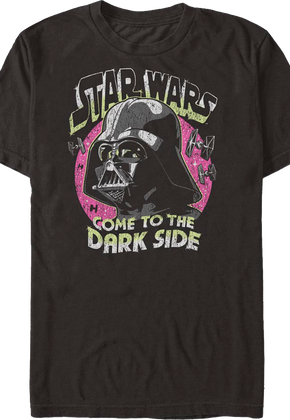 Vintage Darth Vader Come To The Dark Side Star Wars T-Shirt